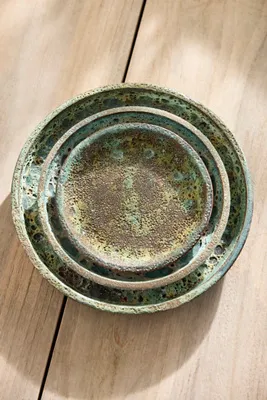 Barnacle Saucer - Green, Glazed Ceramic product