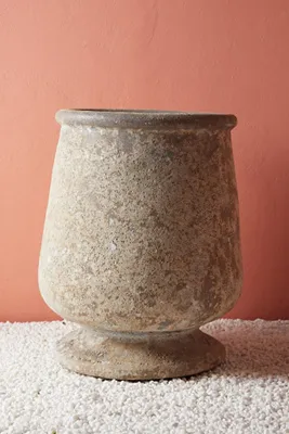 Barnacle Tall Urn Planter - Brown, Clay product