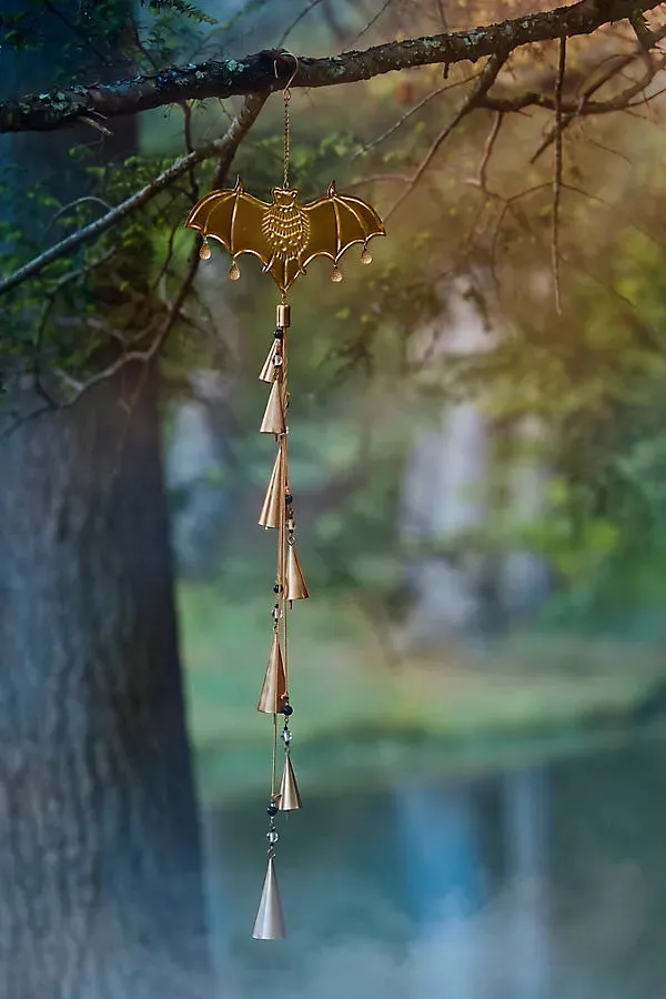 Bat + Bells Welcome Garland - Gold by Anthropologie