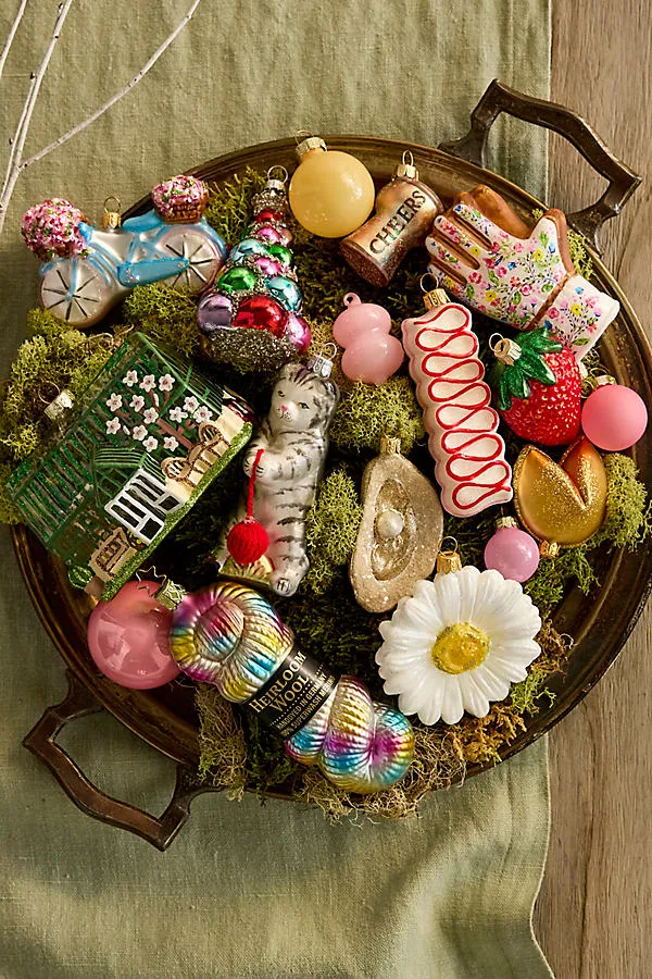 Bauble Tree Glass Ornament by Anthropologie, alternate view