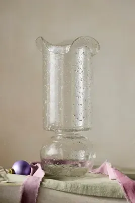 Blown Glass Bulb Vase - Clear product