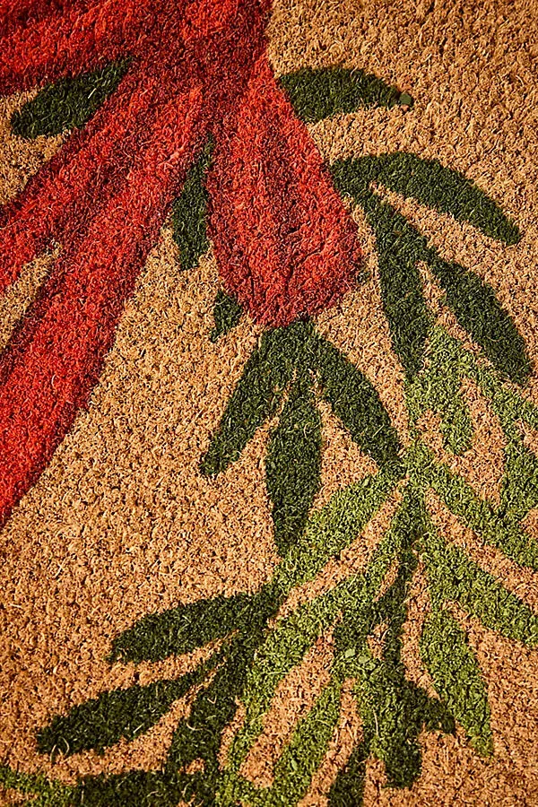 Bow Wreath Coir Doormat by Anthropologie, alternate view