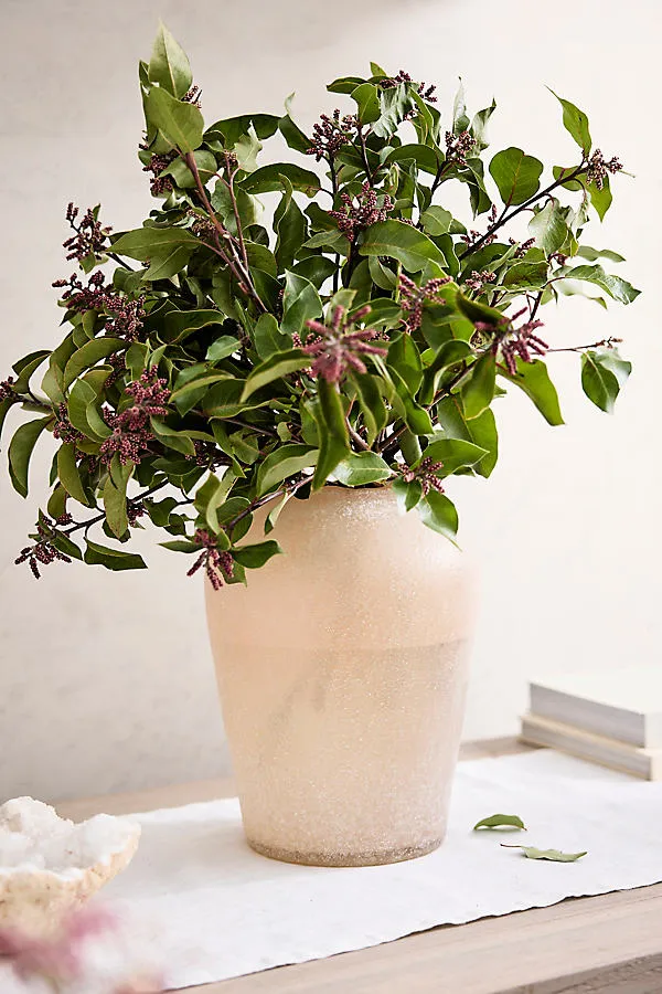 Buried Glass Vase - Beige by Anthropologie