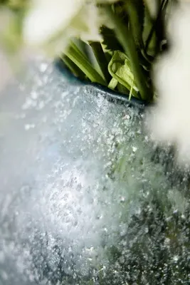 Buried Glass Vase - Blue by Anthropologie, alternate view