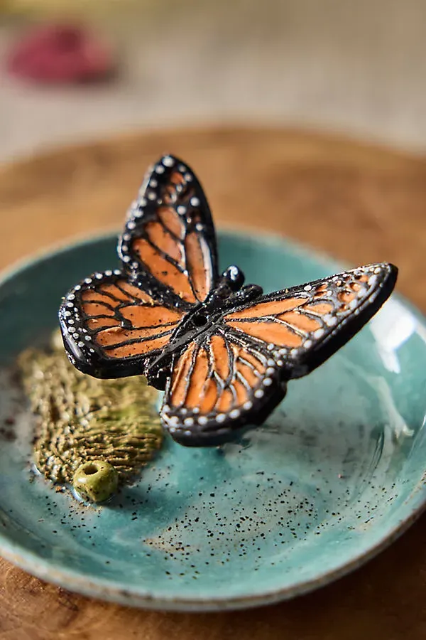 Butterfly Ceramic Incense Holder by Anthropologie, alternate view