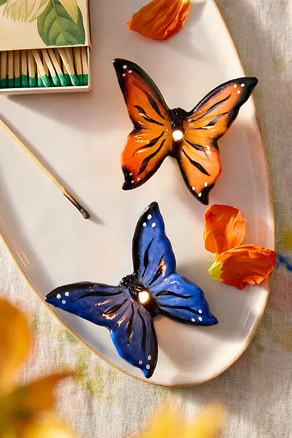 Butterfly Figure Candle - Blue product