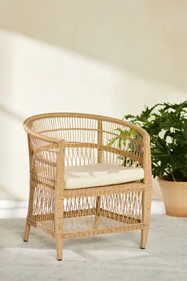 Cabana Outdoor Chair - Beige, PE Wicker product