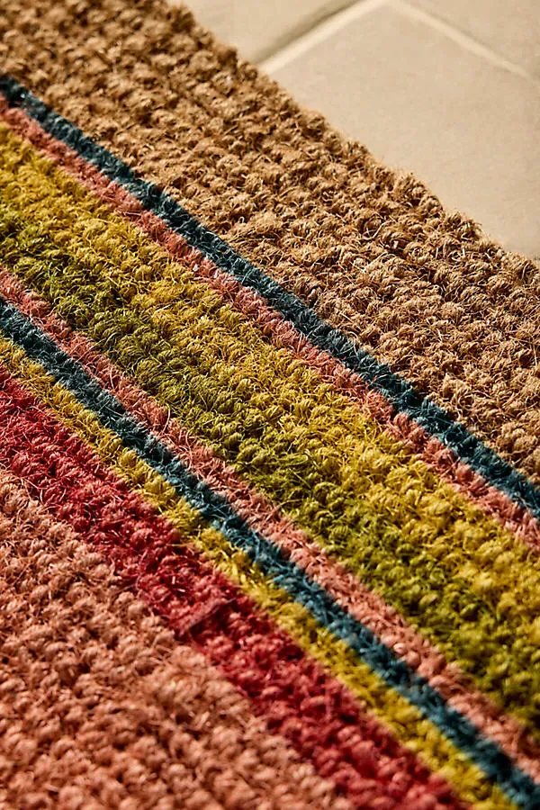 Cabana Stripe Coir Doormat product