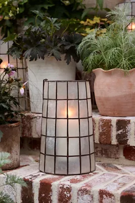 Capiz Shell Lantern Small - Ivory product