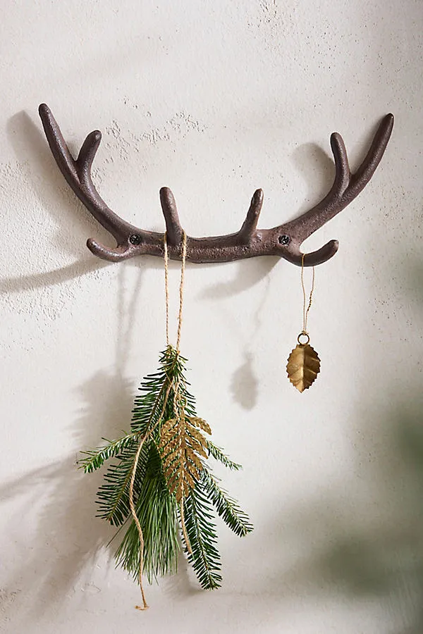 Cast Iron Antlers Hook Rack by Anthropologie