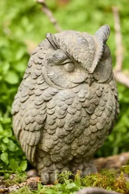 Cast Iron Owl Sculpture - Grey product