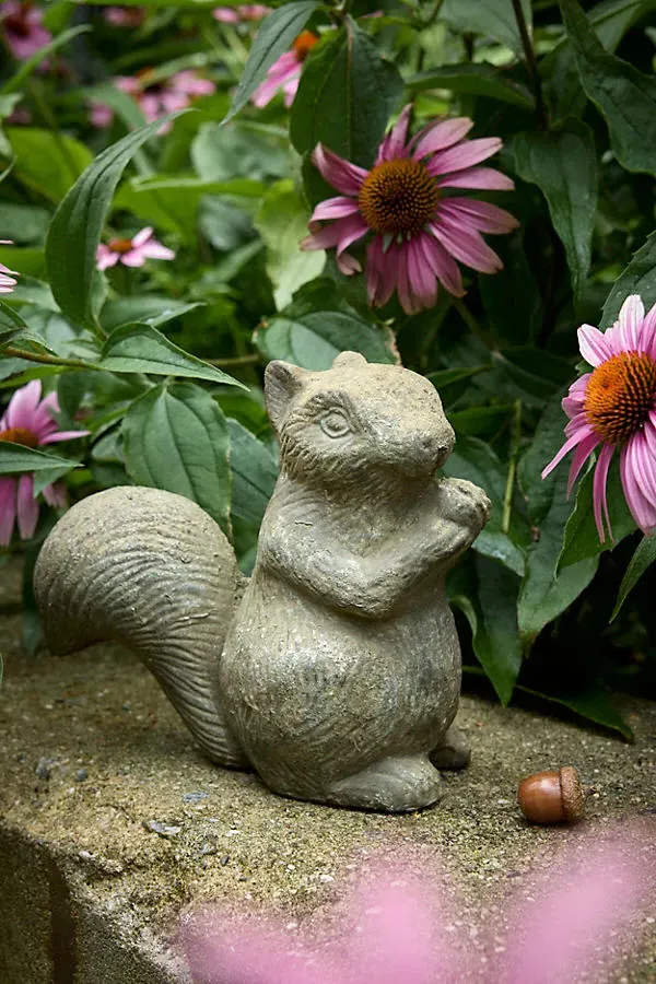 Cast Iron Squirrel Sculpture - Green by Anthropologie