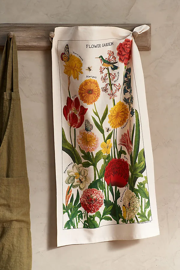 Cavallini Vintage Floral Dish Towel - Cotton product