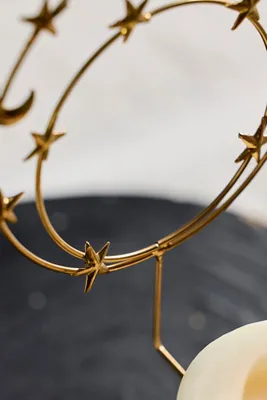 Celestial Orbit Candle Pin - Gold by Anthropologie, alternate view