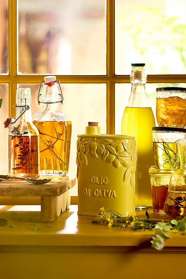 Ceramic Olive Oil Cruet - Yellow product