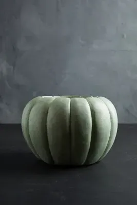 Ceramic Pumpkin Planter - Blue, Terracotta by Anthropologie, image 2
