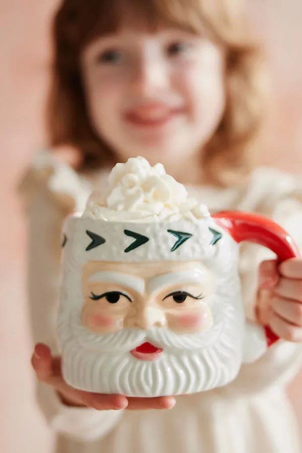 Ceramic Santa Mug by Anthropologie