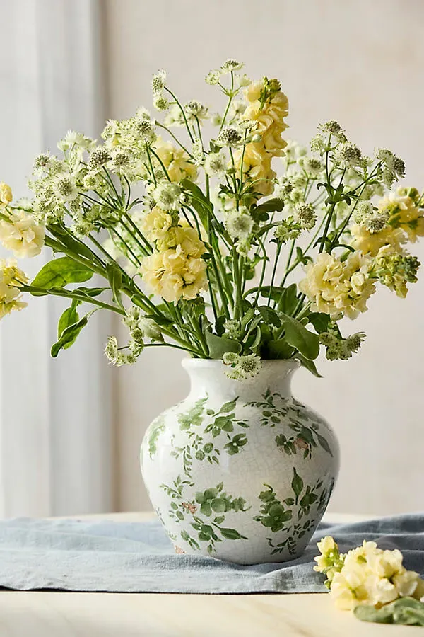Chinoiserie Small Vase - Green by Anthropologie