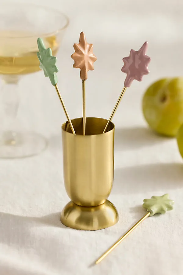 Colorful Star Cocktail Picks Set of 4 by Anthropologie