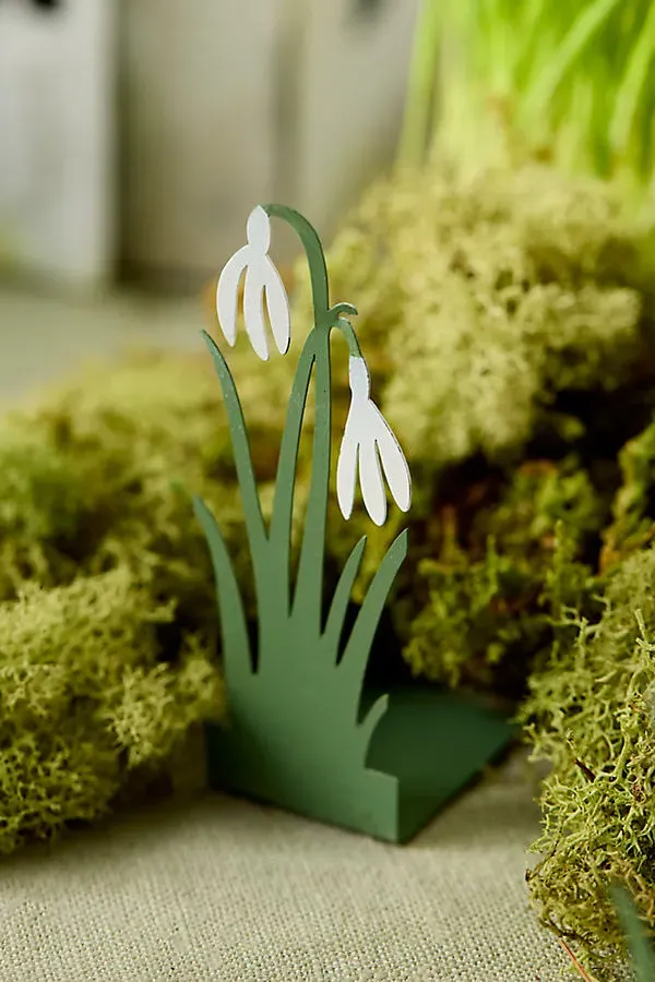 Concordville Spring Snowdrops Set of 5 - Green, Iron product