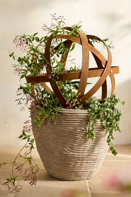 Corten Sphere Outdoor Planter product
