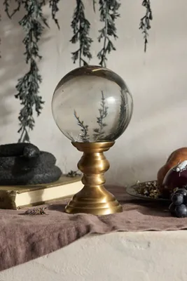 Crystal Ball on Pedestal - Gold product