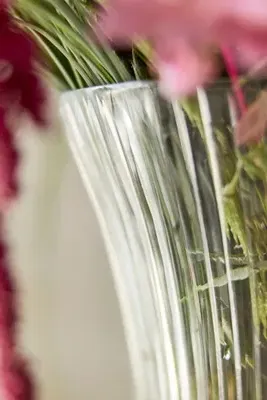 Cut Glass Flare Vase - Clear, Glass by Anthropologie, alternate view