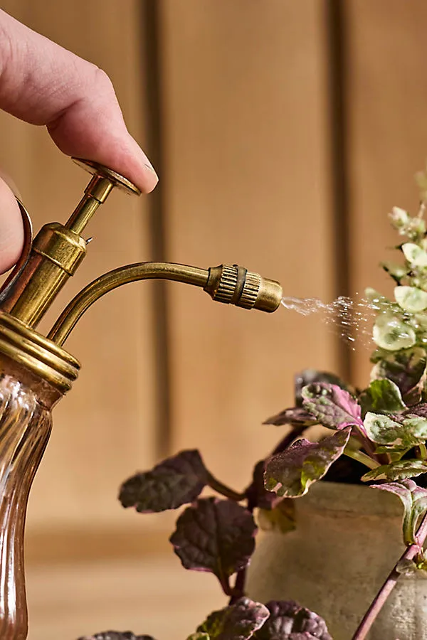Cut Glass Mister - Pink, Brass product