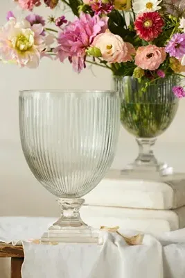 Cut Glass Vase - Clear, Glass by Anthropologie, alternate view
