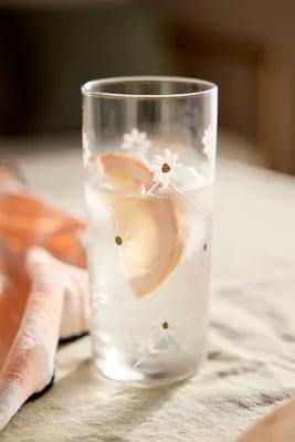 Daisy Etched Juice Glasses Set of 4 product