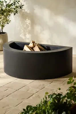 Demi Weathering Steel Fire Pit - Black product