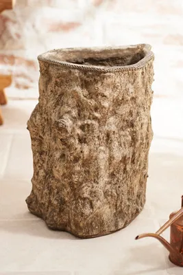 Dion Cast Stone Planter - Grey alternate view