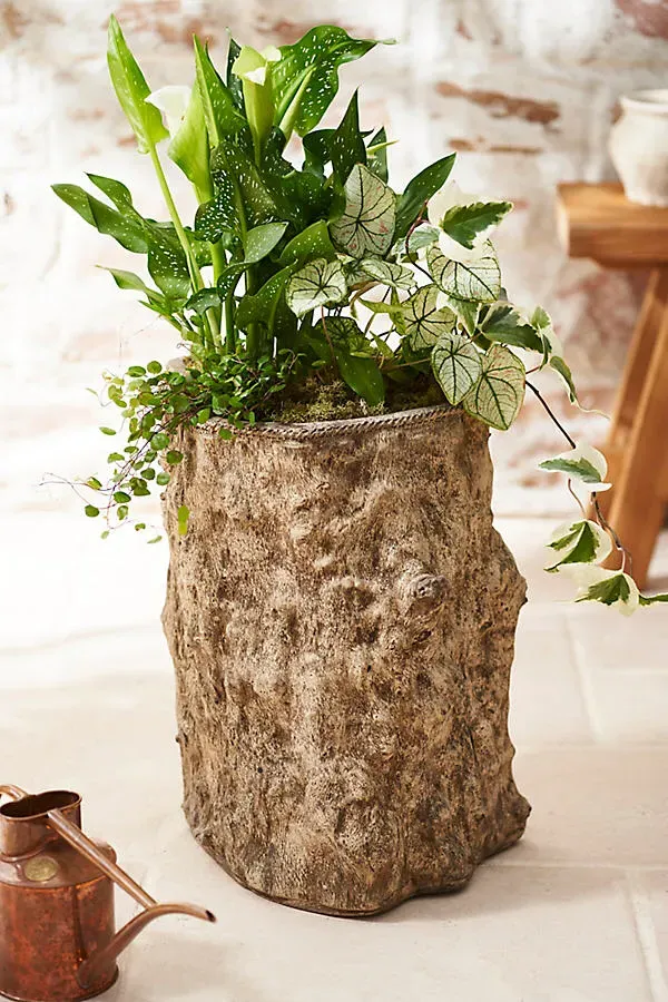 Dion Cast Stone Planter - Grey product