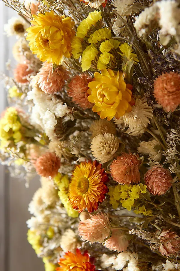 Dried Confetti Wreath - Mixed Florals by Anthropologie, image 2