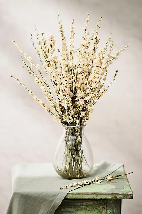 Dried Larkspur Bunch - White product