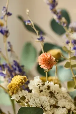 Dried Natural Meadow Bouquet - Kraft Paper Wrapped alternate view