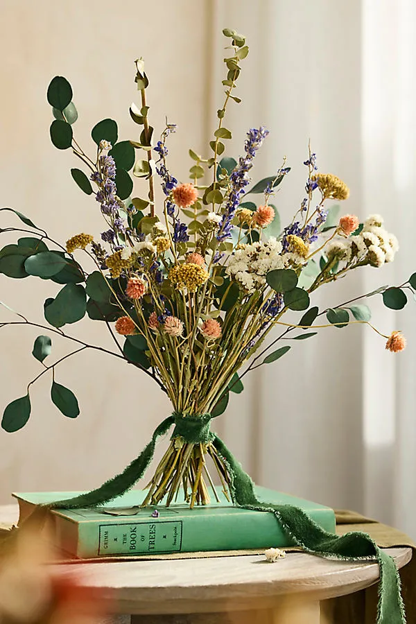 Dried Natural Meadow Bouquet - Kraft Paper Wrapped product