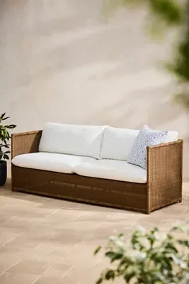 Dune All Weather Wicker Outdoor Sofa - White product