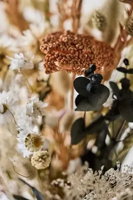 Dutch Field Mix Large Dried Bouquet - Coral alternate view