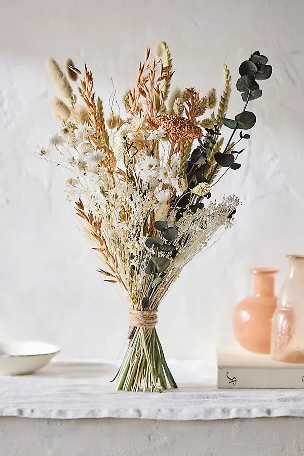 Dutch Field Mix Large Dried Bouquet - Coral product