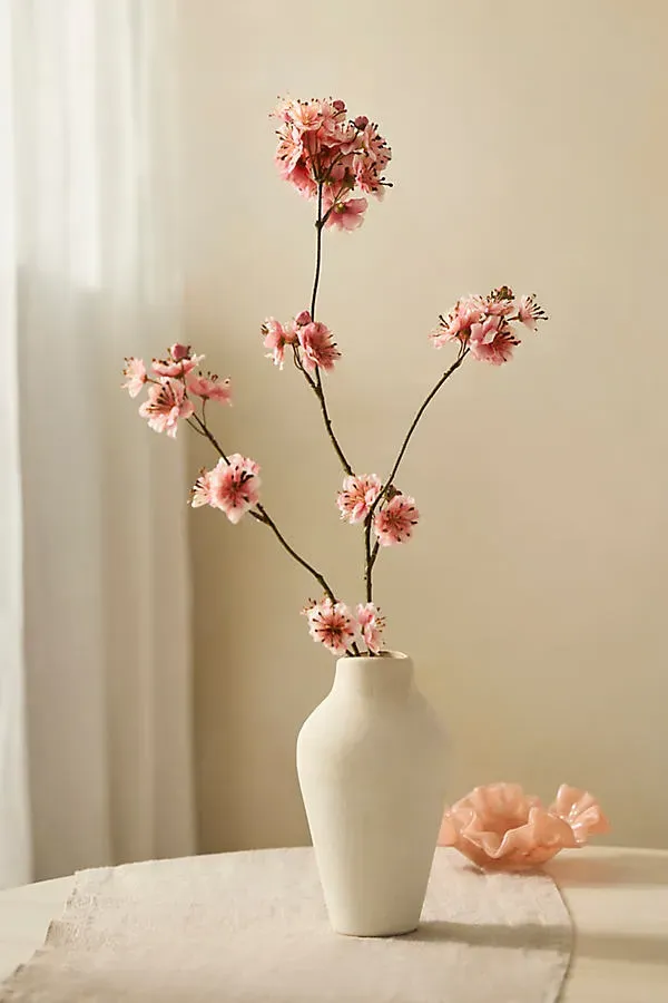 Faux Blossom Spray - Pink, Polyester by Anthropologie