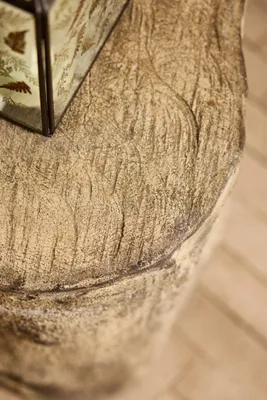 Faux Bois Stone Stool - Reconstituted Stone product