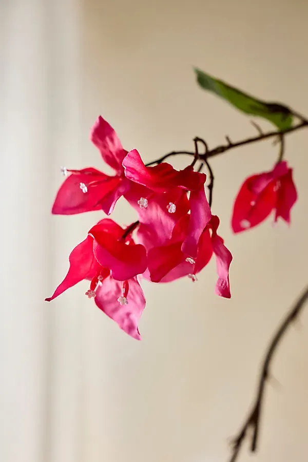 Faux Bougainvillea Spray - Fuchsia, Polyester product