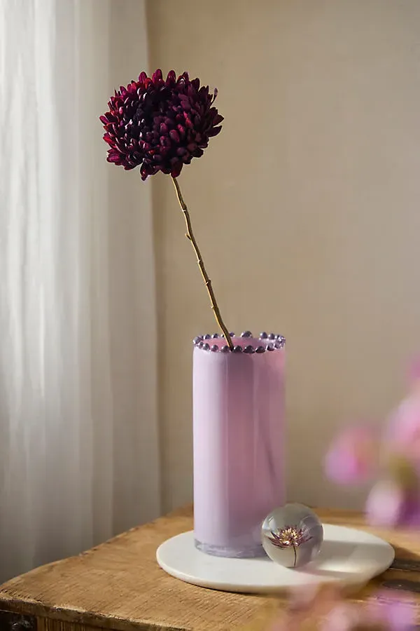Faux Chrysanthemum Spray - Red, Polyester by Anthropologie