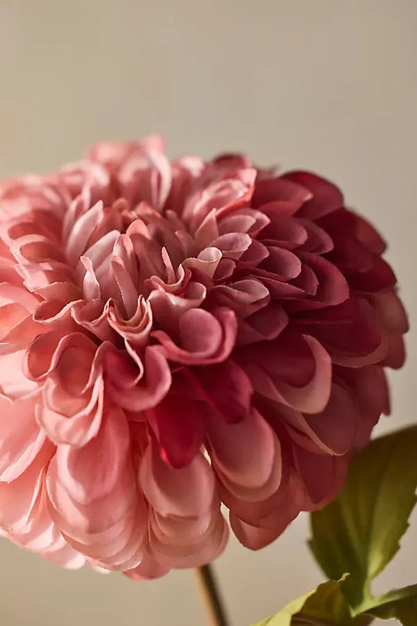 Faux Dahlia Spray - Pink, Polyester by Anthropologie, image 2