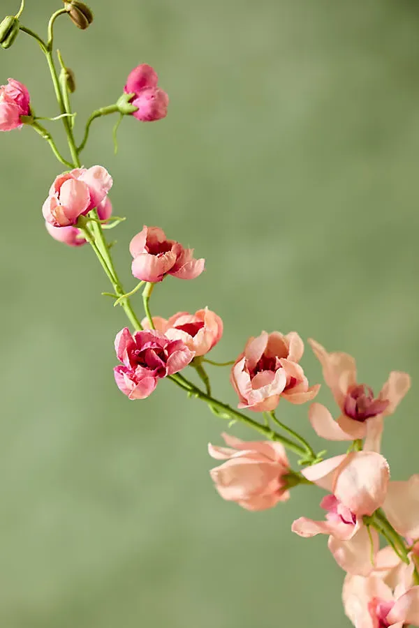 Faux Delphinium Spray - Pink, Polyester product