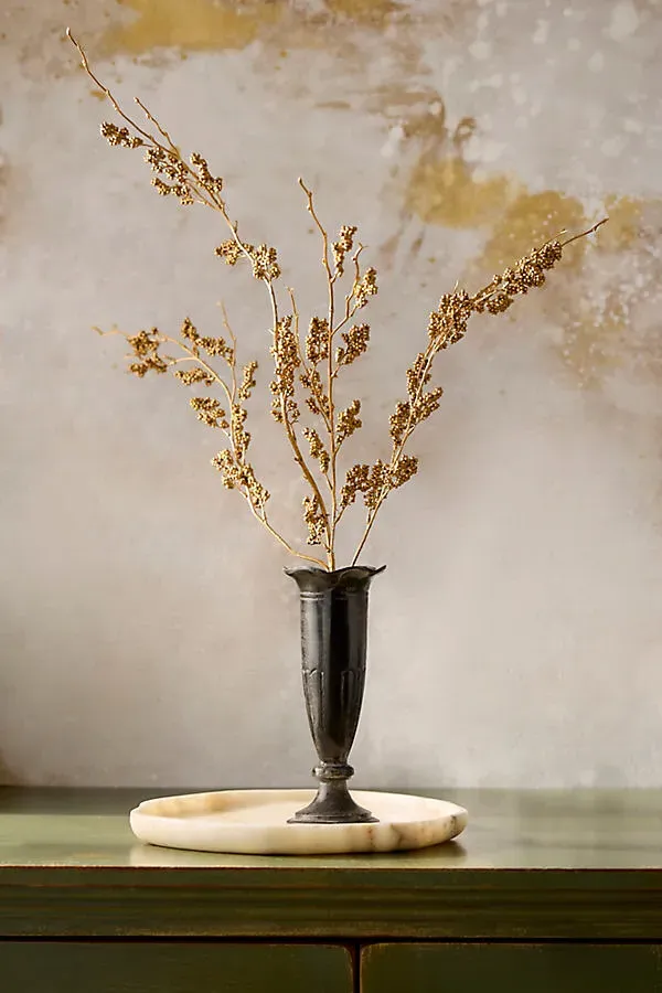 Faux Golden Callicarpa Spray by Anthropologie