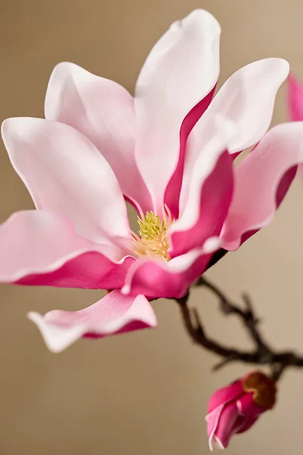Faux Magnolia Spray - Pink, Polyester product