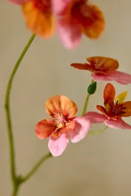 Faux Pansy Spray - Pink, Polyester product