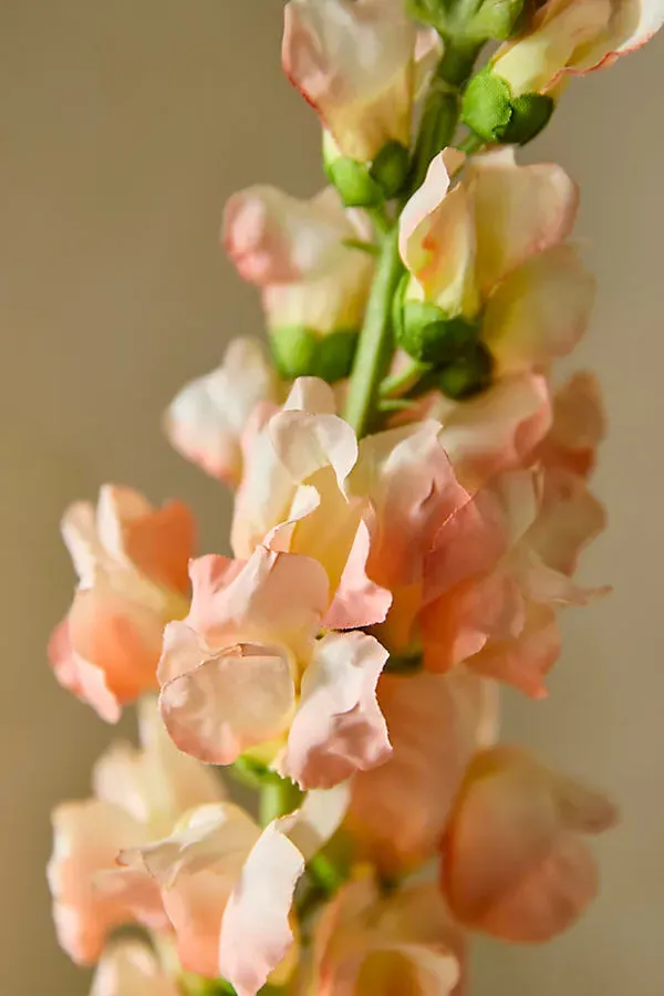Faux Snapdragon Stem - Orange, Polyester product